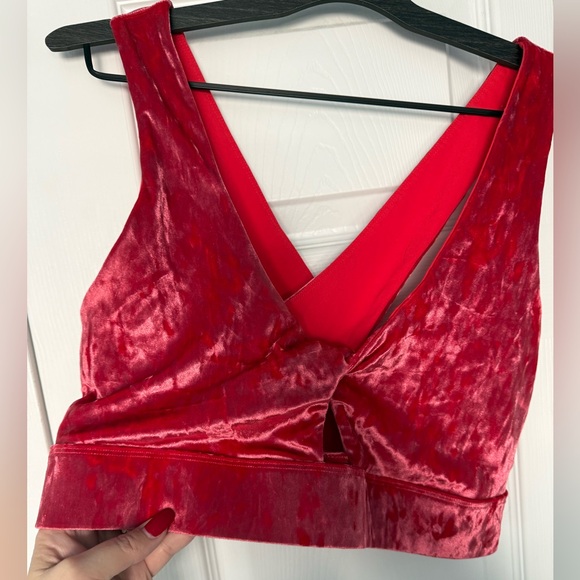 Fabletics Red Velvet Set - Picture 2 of 4